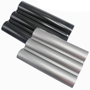

French Bread Baking Mold Bread Wave Baking Tray Cake Baguette Mold Pans 2/3/4 Groove Waves Bread Baking Tools
