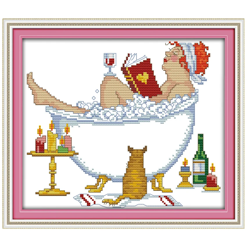 

Bathing Beauty (1) Counted Cross Stitch 11CT 14CT Cross Stitch Sets Wholesale Chinese Cross-stitch Kits Embroidery Needlework