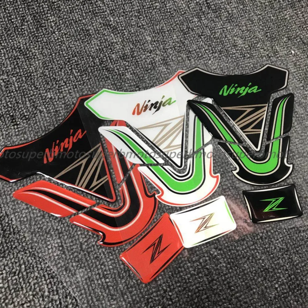 Бак мотоцикла Pad крышка от жира Стикеры наклейки подходят для Kawasaki Ninja Z300 Z750 Z800 Z1000 ZX6R ZX10R Z1000SX ER6N VN650