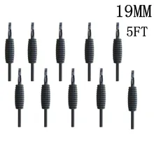 YILONG 10 шт. 19 мм 5FT новейший одноразовый силиконовый черный насадки для тату советы и сцепление с наконечником