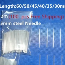 100 шт мини-муфта из оптического волокна 0,5 мм усиленная игла из нержавеющей стали 20 30 40 мм специально для 250 мкм ELIN