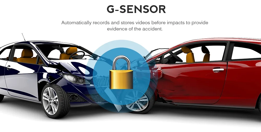 H400 HD Car Driving Recorder 170 Degree Lens / Parking Monitoring / G-sensor / Loop-cycle Recording 