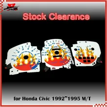 DASH EL свечение Калибр для Civic EG 1992 1995 ручная передача Звук Активированный Пламя Дизайн