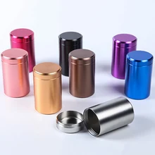 Чай Caddy Мини Алюминий хранения закрывающиеся коробочки кофе порошок банки чай листья контейнер портативный дорожный Органайзер травы хранение банка