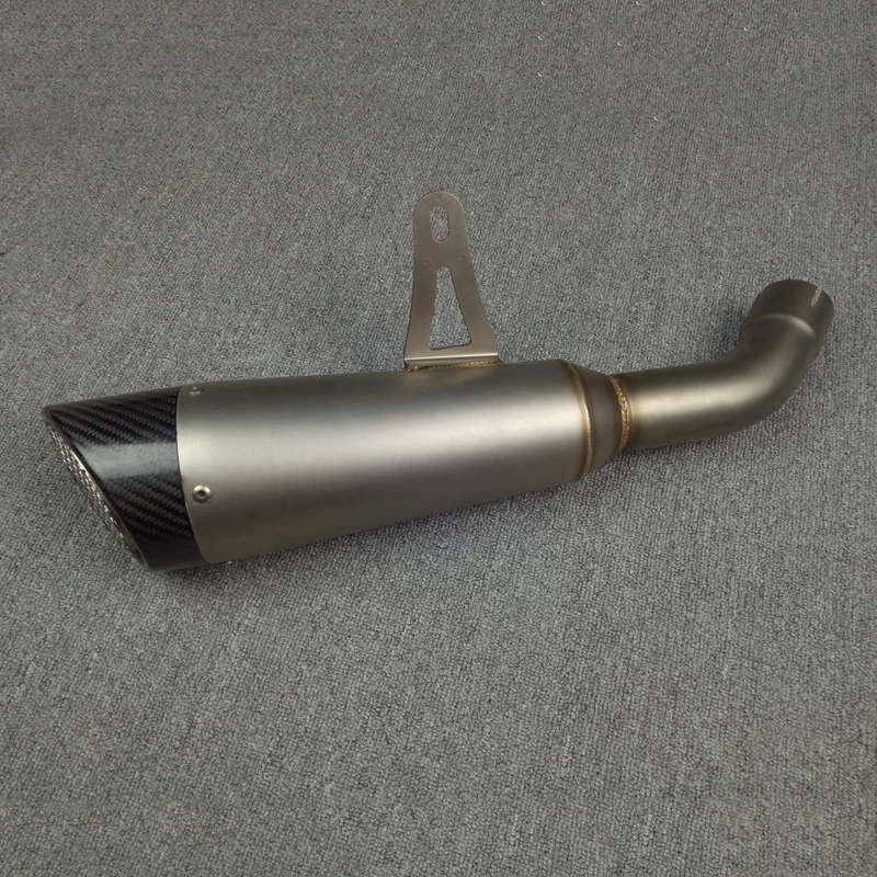 2017 New For Kawasaki Z900 Direct Replace Muffler Exhaust Pipe link Connector Slip On Stainless Steel with Real Carbon Fiber End (2)