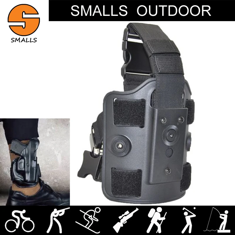 

ar15 accessories Tactical Pistol Holster Airsoft Right Leg px4 ankle pouch for hunting Black