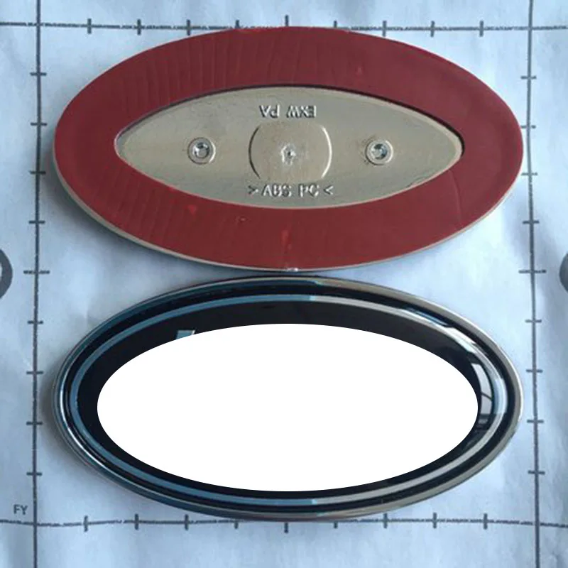 

Car Front hood Trunk ABS chrome badge emblems Creative stickers for Range rover Land rover vehicle logo glue sticker