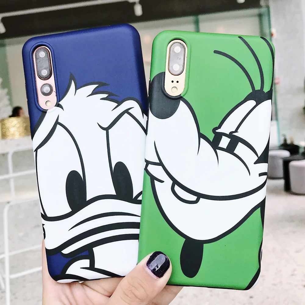 

Cute Donald Duck Goofy Cartoon Silicone Soft Phone Case For Huawei P20 P30 Mate10 Mate20 Pro Nova 2s 3 3i Matte Case Coque
