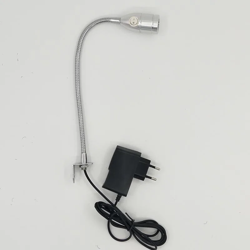 

AC85-265V 2W Led Gooseneck Reading Light For Bed Switch On Light Head