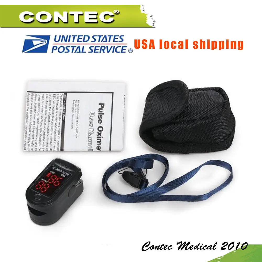 

US SHIPPING!! LED Pulse Rate Oximeter Spo2 BLOOD oxygen Monitor PR CONTEC 50DL