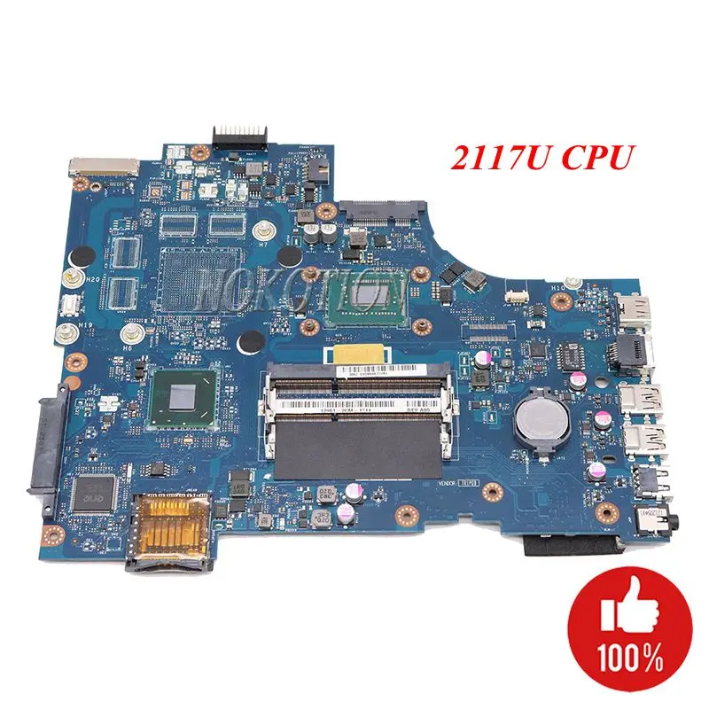 Cn-0nj7d4 0nj7d4 nj7d4 материнская плата для ноутбука Dell Inspiron 17 3721 17.3 ''vaw11 la-9102p Pentium 2117u Процессор DDR3 плата