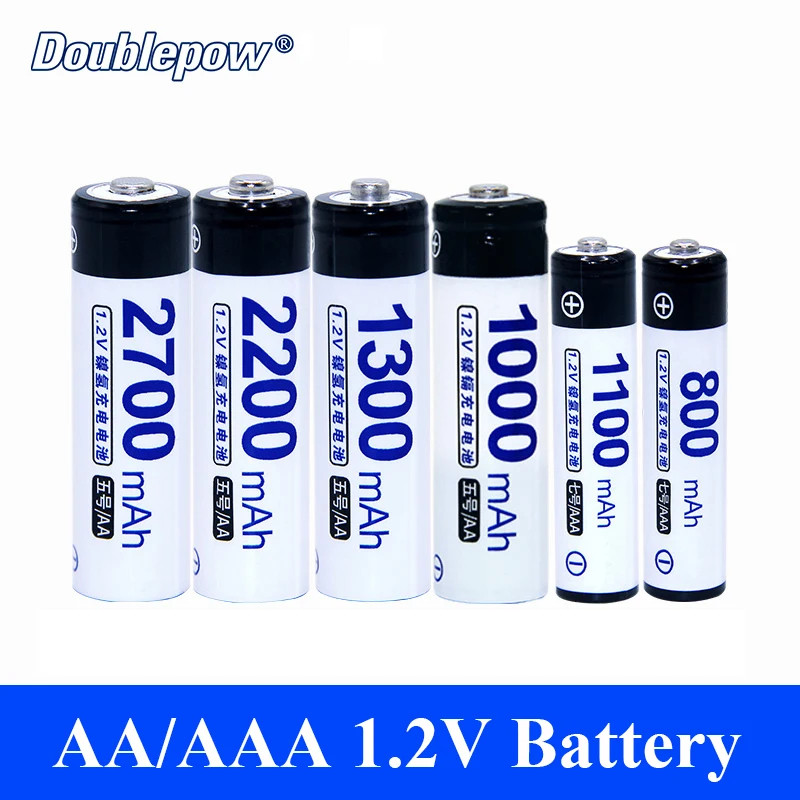 Buy AA Rechargeable Battery 1.2V Doublepow AAA Battery