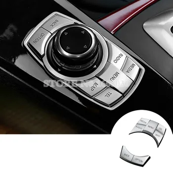 

Inner Console iDrive Multimedia Button Trim Cover 5pcs For BMW X3 F25 2011-2013