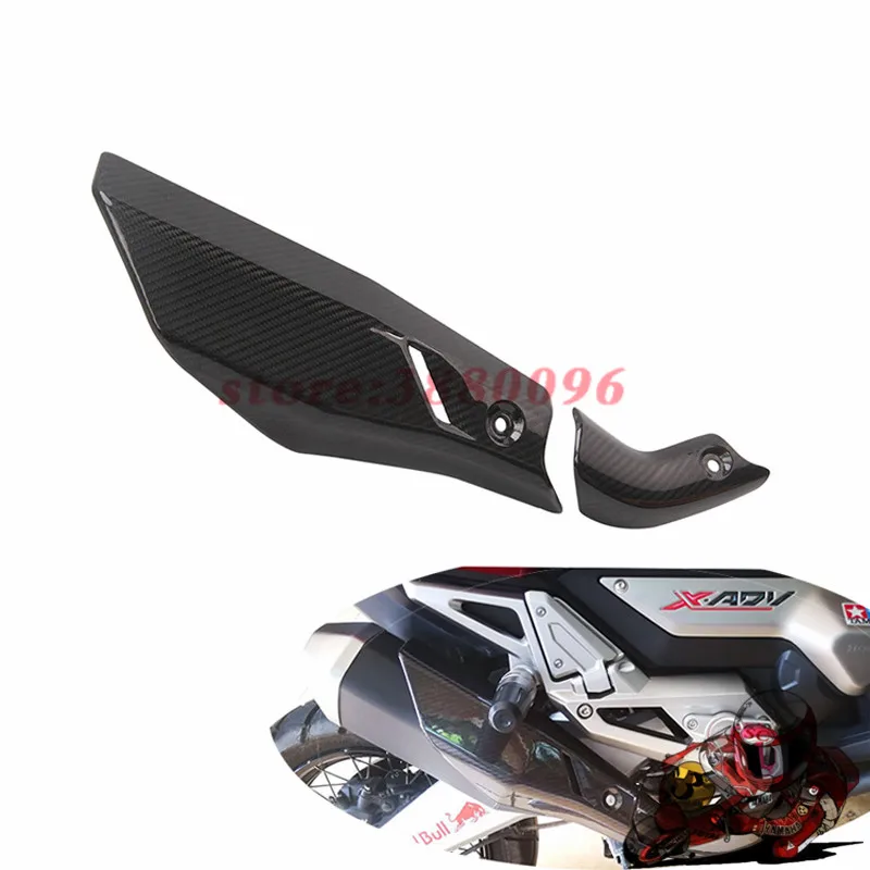 

For Honda X-ADV 750 ADV 750 Motorcycle Accessories Carbon Fiber Protector Heat Shield Cover Guar Middle Connection Link Pipe