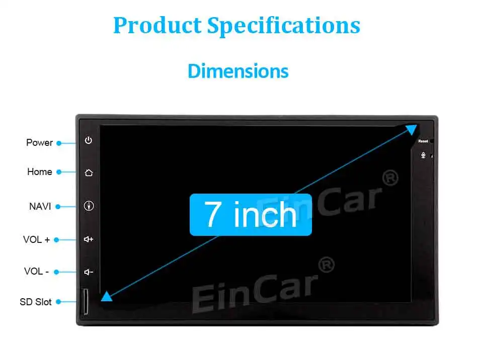 Discount 2Din Car Stereo GPS Navigation 2din Android 7.1 Touch Screen Autoradio Head Unit FM/AM RDS Radio WIFI DAB+ OBD2 SWC+Wireless Cam 9