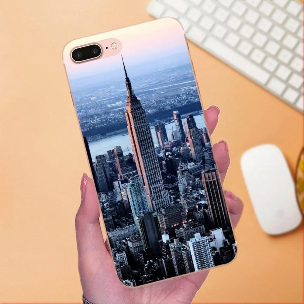 Nyc New York City Landscape для Apple iPhone X XS Max XR 4 4S 5 5C 5S SE 6 6S 7 8 Plus Мягкий ТПУ новый