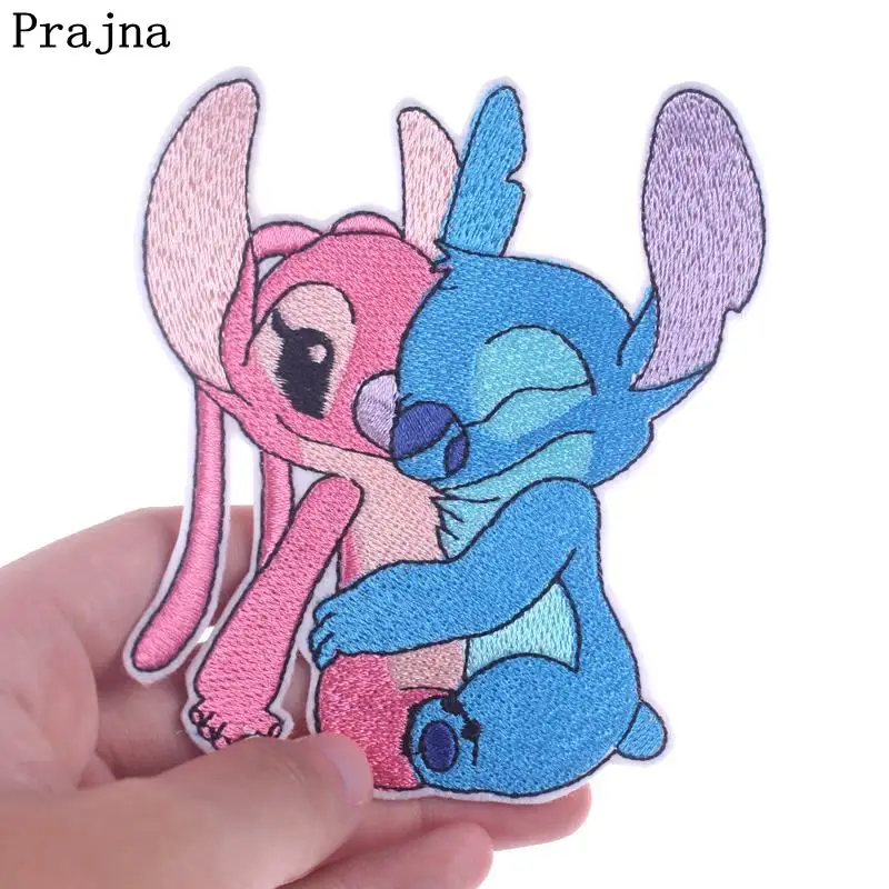 

Prajna DIY Couple Stitch Character Patch Iron On Patches For Clothing Embroidered Patches On Clothes Jacket Badges Stickers Iron