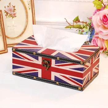

Jack British wind box Home Furnishing utility box wooden decorations European retro ornaments
