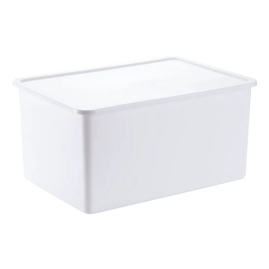 A1 1 шт. покрыты Одежда Коробка для хранения пластиковая коробка для хранения игрушек шкаф для одежды для хранения одеяла коробки wx11061524 - Цвет: Белый