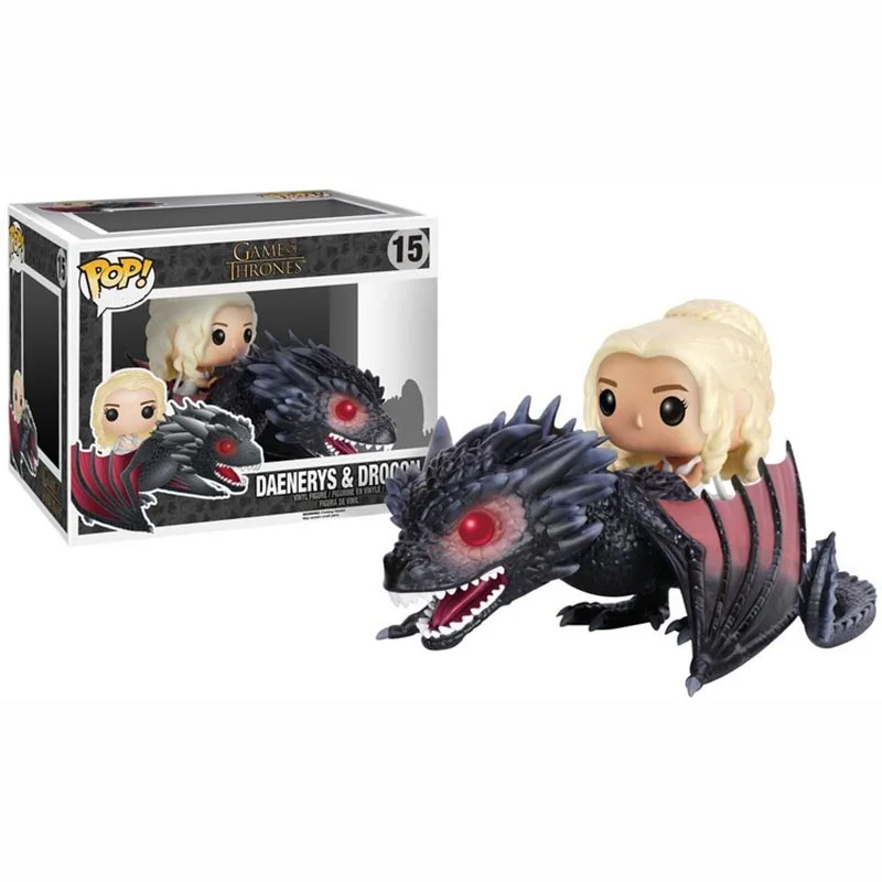 

FUNKO POP 23cm Game Of Thrones Vinyl Figure 15# Daenerys Targaryen with Dragon Collection Action Figure Toys Vinyl Doll