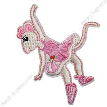

4" Large ANGELINA BALLERINA Movie TV Series Patch Cosplay Costume Embroidered Emblem iron on sew on badge applique