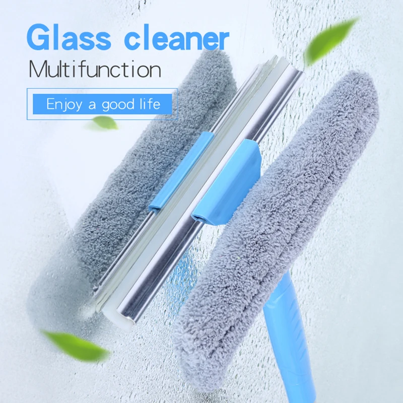 

Telescopic High-rise Cleaning Window Wiper Double Sided Glass Cleaner Brush Tool Brush for Washing Windows Glass Cleaning Tools
