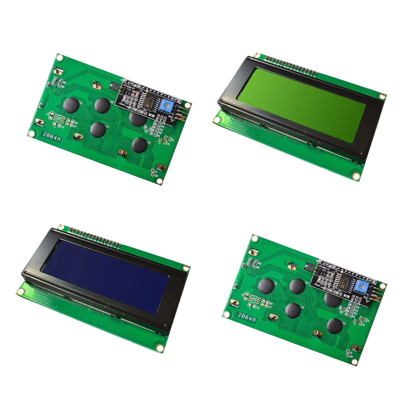 10 шт./лот ЖК-дисплей 2004 + I2C 20x4 2004A синий экран HD44780 для arduino символьный ЖК/w IIC/I2C