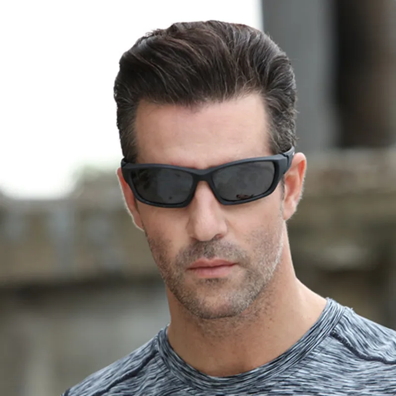 2018 marca fotocromáticos Gafas de sol polarizadas hombres Ciclismo camaleón decoloración Gafas de sol bicicleta Plaza conducción Gafas de Ciclismo