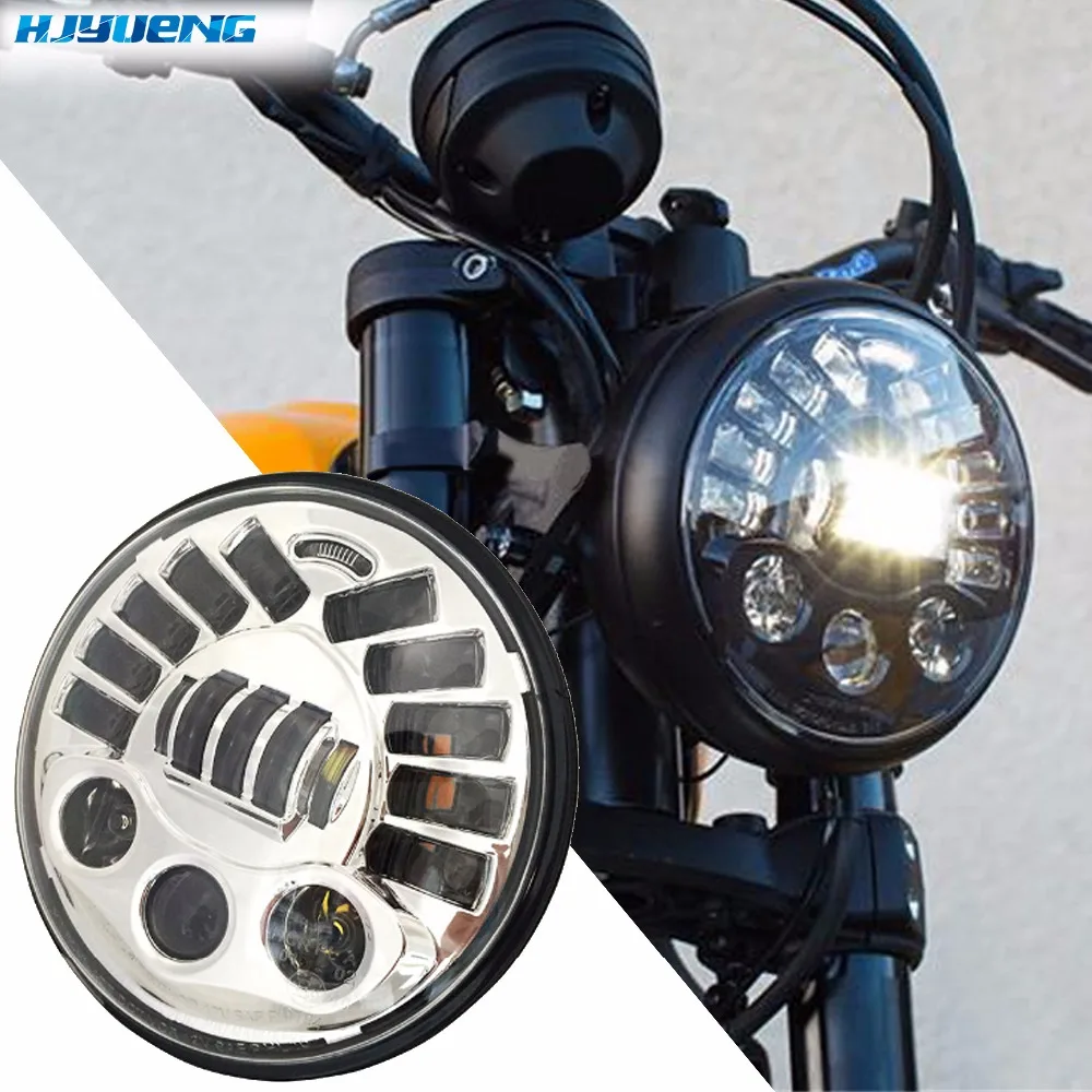 

80w 7"For BMW R NineT R9T Led Headlight for Harley Motorcycle with amber Left turn signal and right signal and parking light