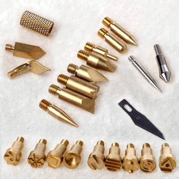 

22 Pcs Wood Burning Pen Tips Stencil Soldering Iron Pyrography Working Carving