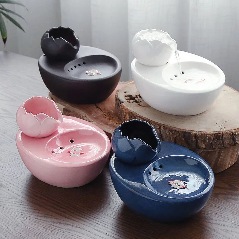 ceramic pet drinking fountain