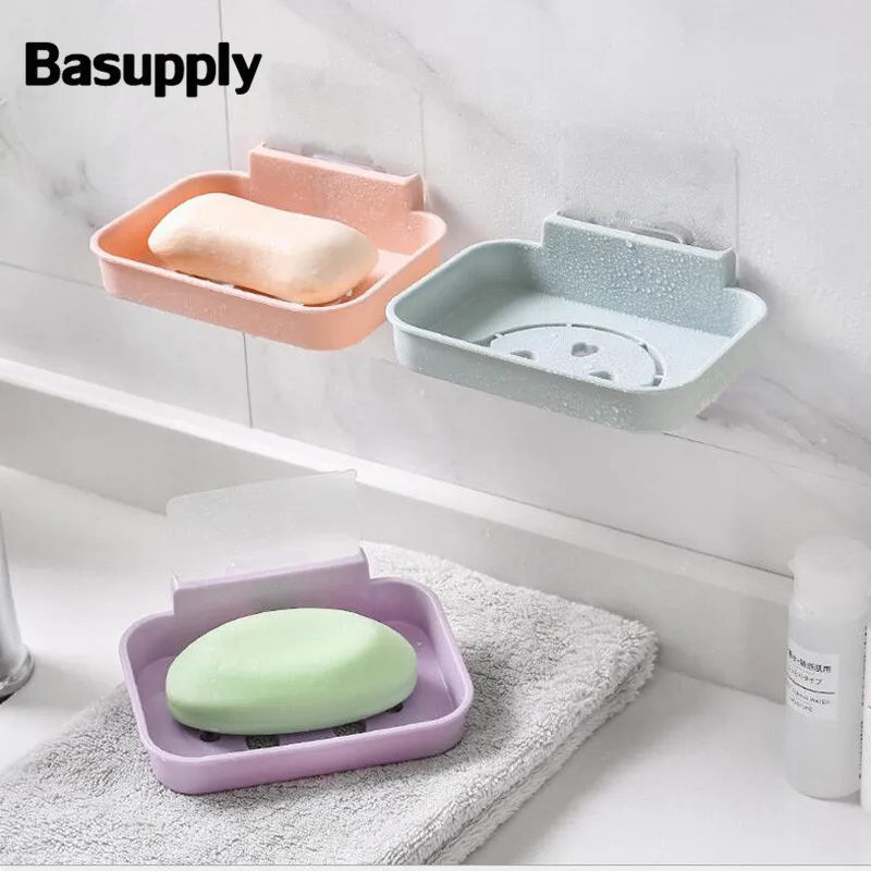 Basupply 1 шт. мыльница бесшовный клей держатель для мыльницы настенное крепление