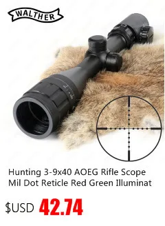 Ohhunt 3-9X40 AO охотничьи оптические прицелы 1 дюймов труба Mil точка сетка оптический прицел