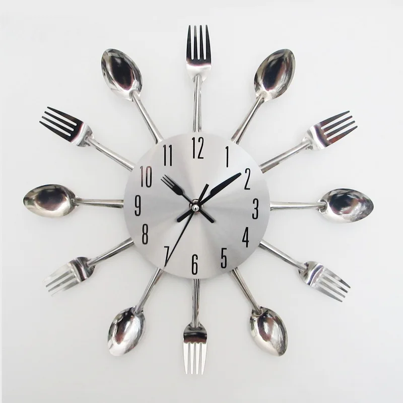 Buy Wall Clocks Creative Kitchen With Knife And Fork