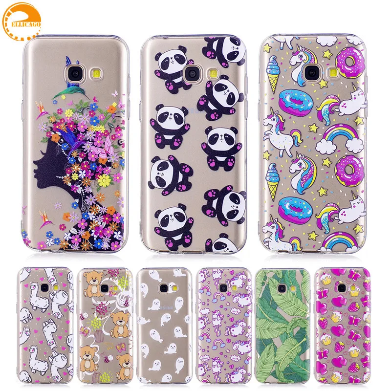 Ellicago Case sFor coque Samsung Galaxy A3 2017 Cartoon