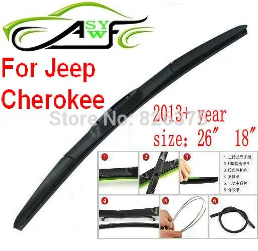Free shipping car wiper blade for Jeep Cherokee 2013 year Size 26" 18