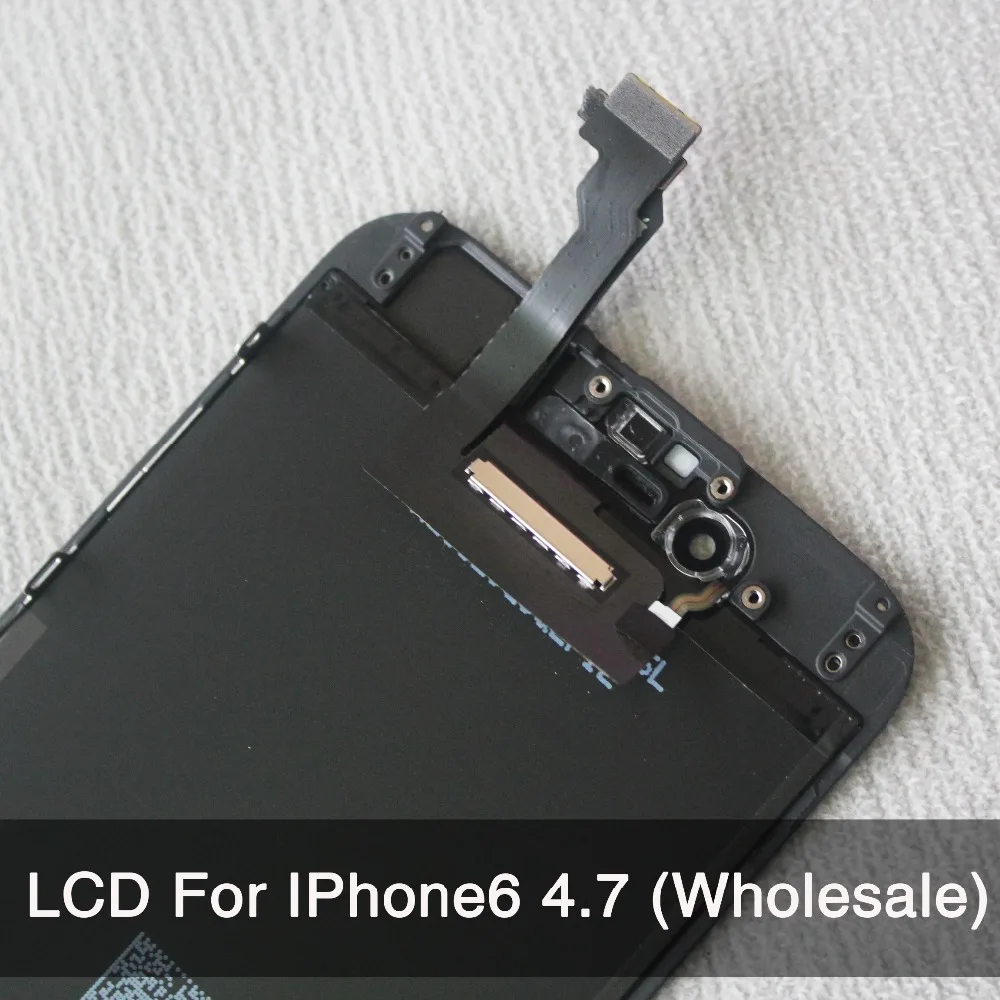  10PCS/Lot  For iPhone 6 LCD Display Touch Screen Digitizer Replacement 4.7 inch AAA Quality No Dead Pixel Free  Shipping black 
