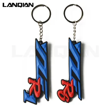 

For Yamaha YZF R1 YZF R6 Motorcycle Decorative keychain Creative Personality 3D Soft Rubber key Ring Keychain YZF R1 R6 Key