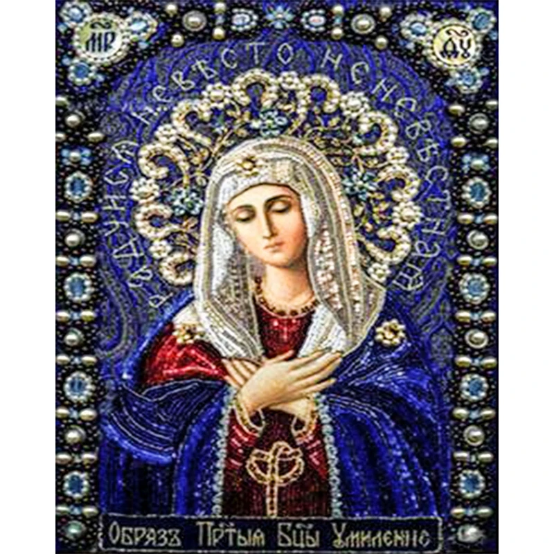 

Diamond Painting Full Square,Religious,Kindly The Mother of God,Embroidered with Rhinestones,Wall Pictures for Living Room
