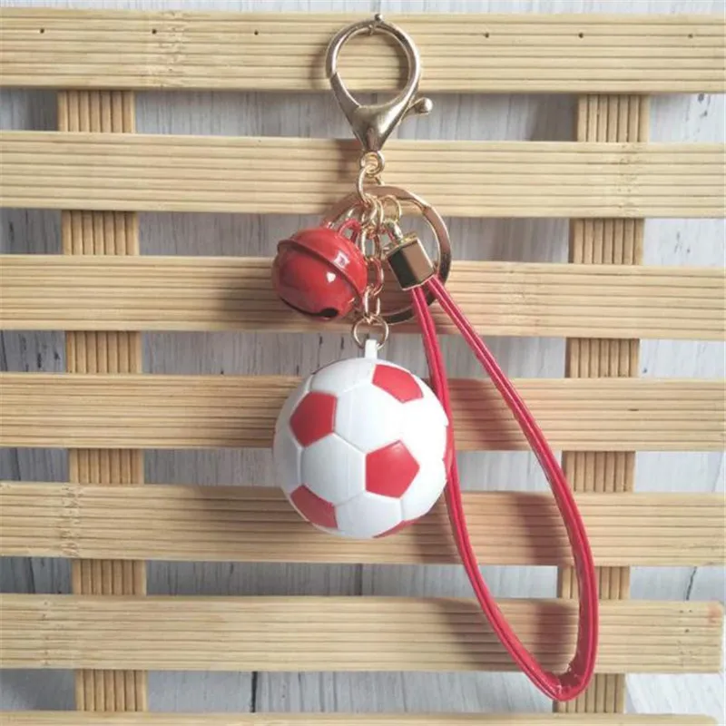 

3 PCS Soccer Keychain Baseball Football Keyring Fashion Sports Souvenir Gift Keychain Toys Bells Pendant Car Key Chain Key Ring
