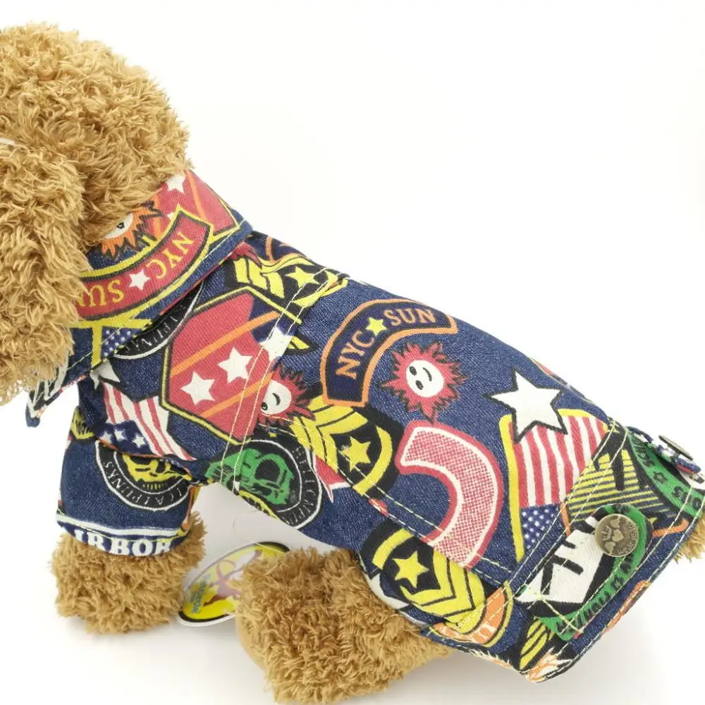 Распродажа XS S Одежда для маленькой собаки джинсовая куртка в ковбойском стиле для собак Одежда для куртки XXS XS S M L