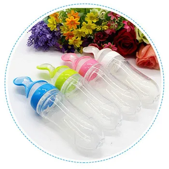 

1 Pcs Newborn Pet Feeding Bottle Silicone Squeeze Baby Food Dispensing Spoon Infant Pet Toddler Food Supples Product For Dog