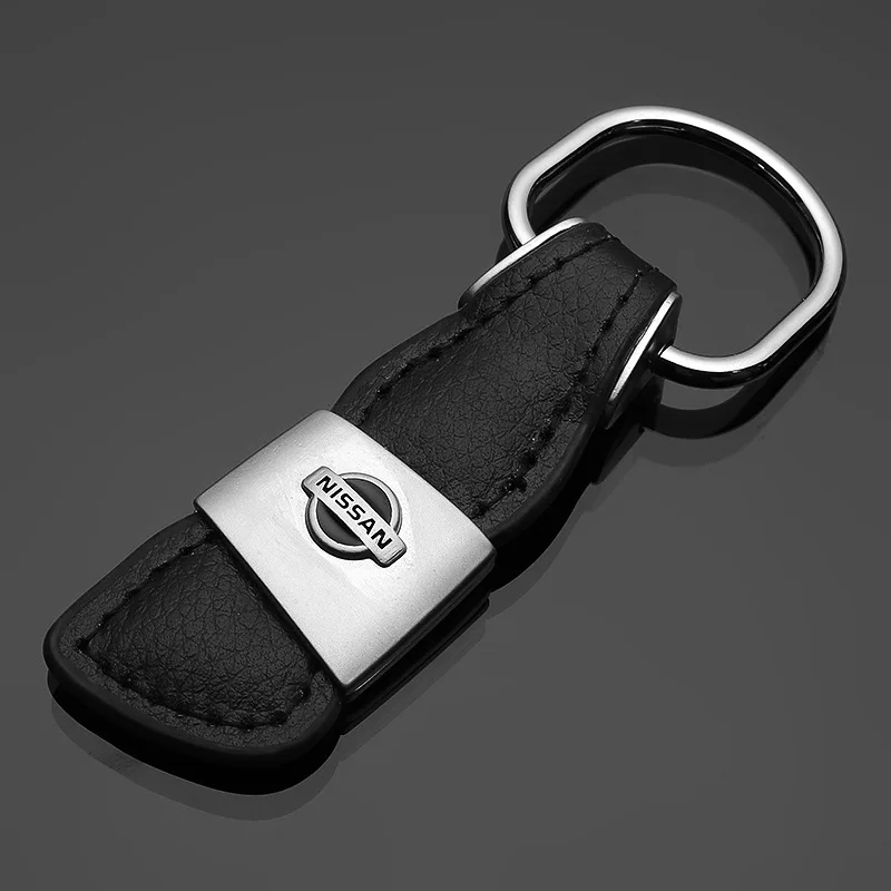 

Genuine Leather AUTO Key Chain,Luxury Premium Cowhide,Car Logo Keyring Keychain Key fob For Nissan