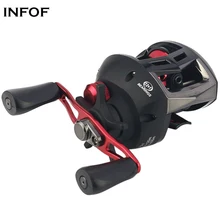 INFOF CD200/201 Baitcast Fishing Reel 7.3:1 12+1BB Max Drag 18Lbs Saltwater Casting Reel Feeder Carp Fishing Wheel
