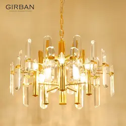 Girban Brand Современные хрустальные люстры роскошные люстры Lampfor Спальня Гостиная потолочный светильник коридор лампа