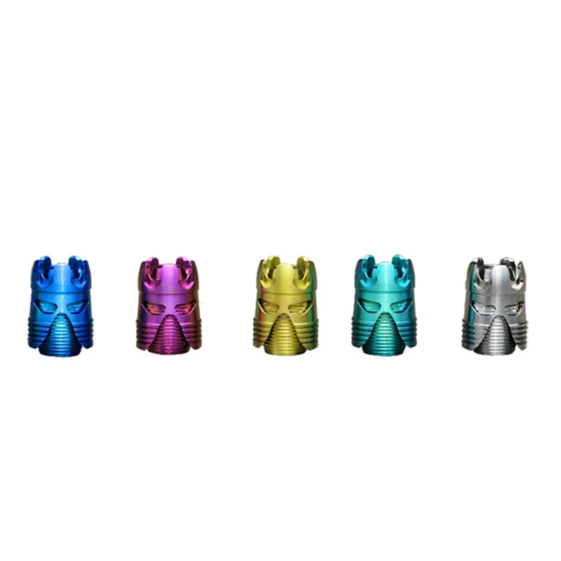 

1PC Emperor King Shape Titanium Alloy Knife Beads Lanyard Pendant EDC Tool Paracord Umbrella Rope DIY Accessories Pendant