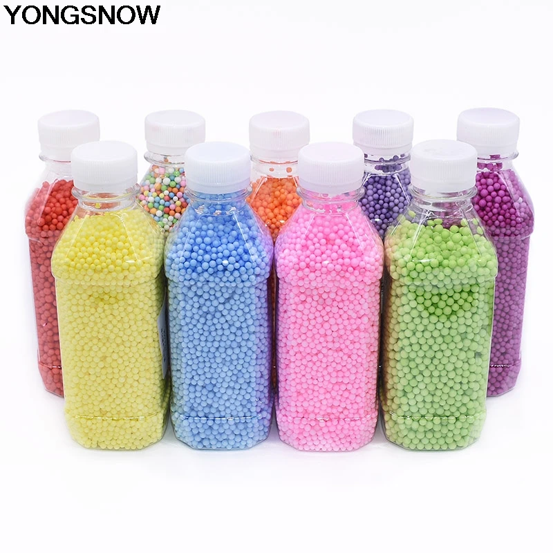 

3mm 1-5Bottles Multicolor Mini Round Beads Foam Ball DIY Snow Mud Particles Accessories DIY Craft Pillow/Balloon/Gift Box Filler
