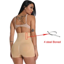 Для женщин Корректирующее белье с высокой талией моделирующее фигуру белье Управление брюки живот для похудения Управление комбенизоны Брюки Нижнее белье