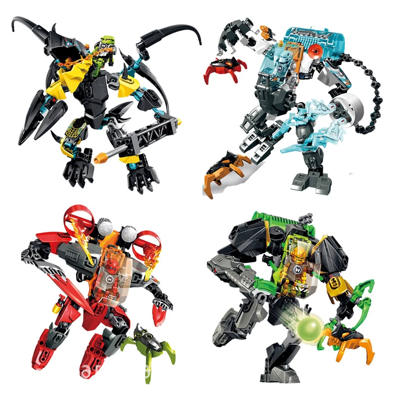

1Pcs Bionicle Hero Factory 6 Series Marines Figures Building Block Toys Educational Toys Compatible With Legoing Hero Factory