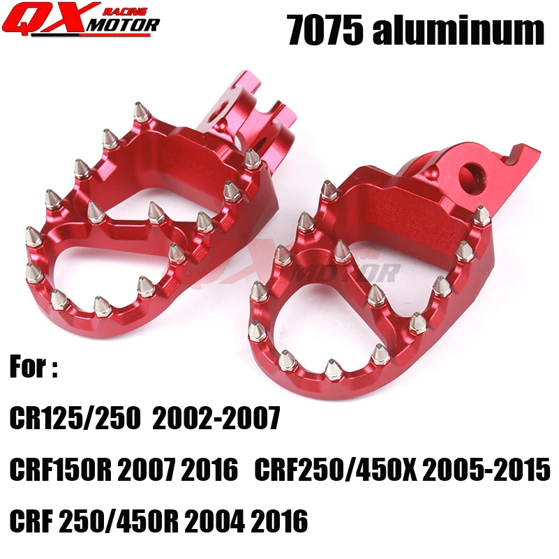 Новинка 7075 подставка для ног педаль CRF125/250 02 03 04 05 07 CRF150R 16 CRF250/450X 2005 2006 2015 CRF250/450R 2004